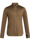Tom Ford Long Sleeve Shirt In Brown