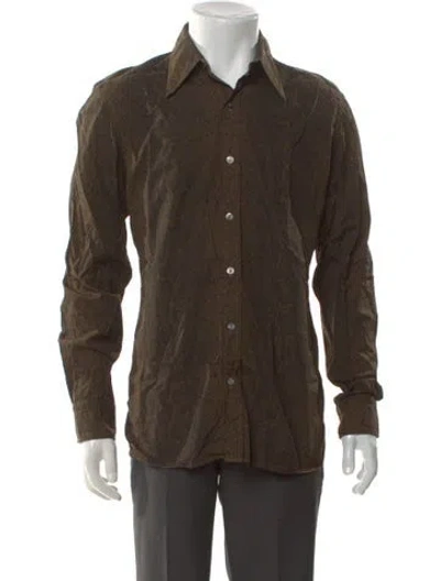 Pre-owned Tom Ford Long Sleeve Shirt In Brown