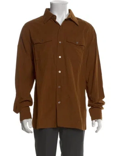 Pre-owned Tom Ford Long Sleeve Shirt In Brown