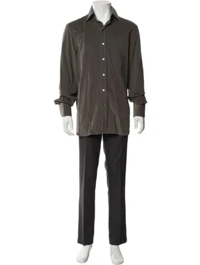 Pre-owned Tom Ford Long Sleeve Shirt In Green