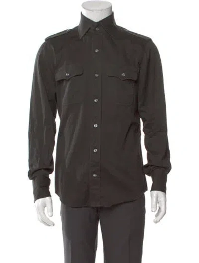 Pre-owned Tom Ford Long Sleeve Shirt In Green