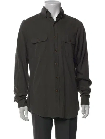 Pre-owned Tom Ford Long Sleeve Shirt In Green