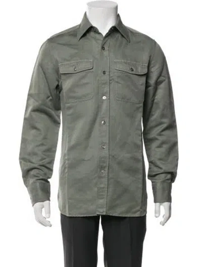 Pre-owned Tom Ford Long Sleeve Shirt In Green