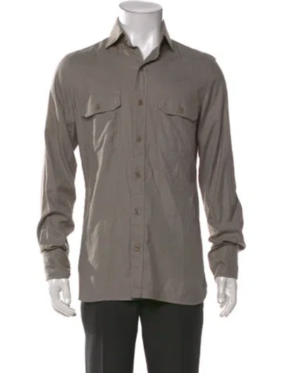 Pre-owned Tom Ford Long Sleeve Shirt In Grey