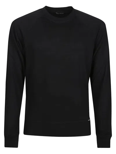 Tom Ford Long Sleeve Sweater In Black