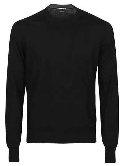 Tom Ford Long Sleeve Sweater In Black
