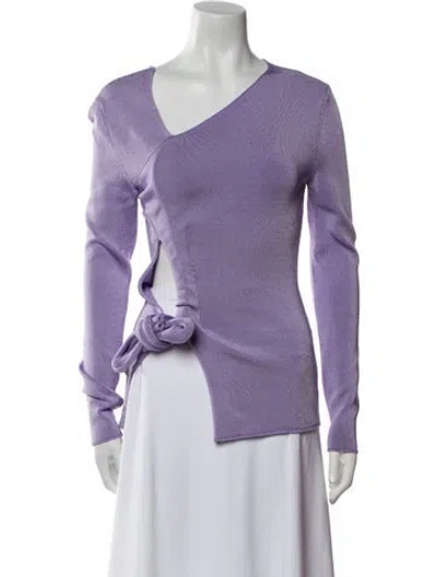 Pre-owned Tom Ford Long Sleeve Top In Purple
