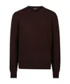 Tom Ford Long-sleeved Brushed Jumper In Black