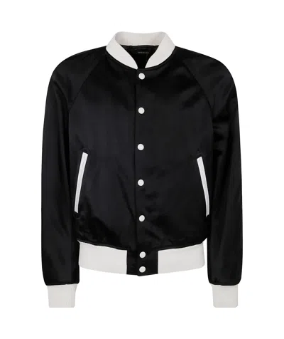 Tom Ford Long-sleeved Casual Jacket In Black