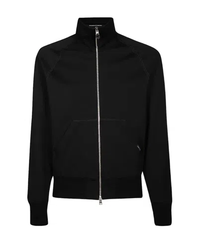 Tom Ford Long-sleeved Casual Jacket In Black
