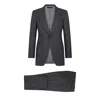 Tom Ford Long-sleeved Coat, Belt Loop Pants, Suit Set In Black