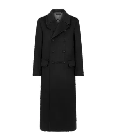 Tom Ford Long-sleeved Coat In Black