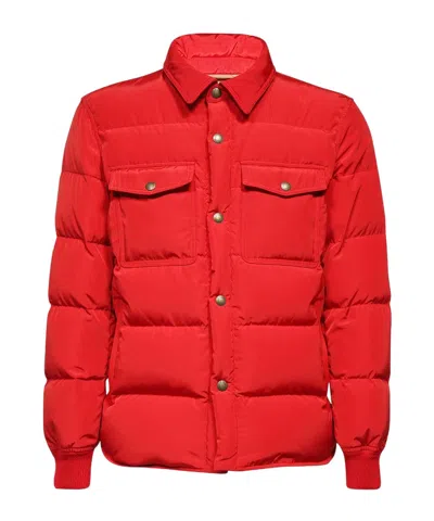 Tom Ford Long-sleeved Cotton Suit In Red