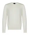 Tom Ford Mens Crew-neck Long-sleeves Regular-fit Cotton Jumper Light Grey In White