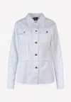 Tom Ford Long-sleeved Denim Shirt In White