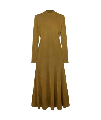 Tom Ford Long Sleeved Dress In Brown