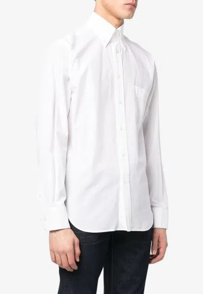 Tom Ford Long-sleeved Formal Shirt In White