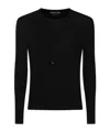 Tom Ford Short-button Fastening T-shirt In Black