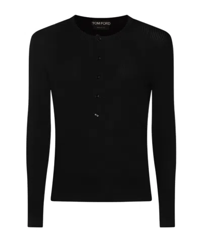TOM FORD BUTTONED LONG SLEEVE CARDIGAN