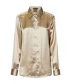Tom Ford Womens Silk Shirt In Gold In Nude