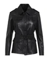 Tom Ford Women's Leather Safari Jacket In Black