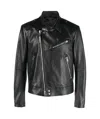 Tom Ford Biker Leather Jacket In Black
