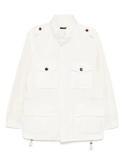 Tom Ford Long-sleeved Military Jacket In Neutrals