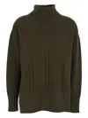 Tom Ford Long-sleeved Mock Neck Cashmere Sweater Clothing In Green