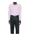 Tom Ford Check-pattern Chest-pocket Shirt In Pink