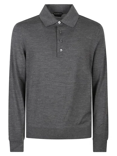 TOM FORD TOM FORD LONG-SLEEVED POLO SHIRT