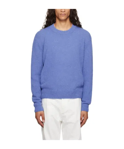 Tom Ford Long-sleeved Round-neck Sweater In Blue