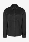 Tom Ford Long-sleeved Satin Shirt In Black