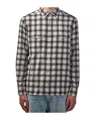 Tom Ford Men's Small Buffalo Plaid Slim Fit Western Shirt In Gray