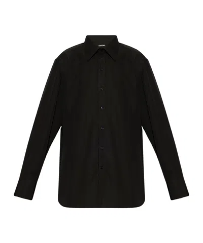 Tom Ford Long-sleeved Shirt In Black