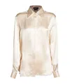Tom Ford Beige Silk Shirt In Nude