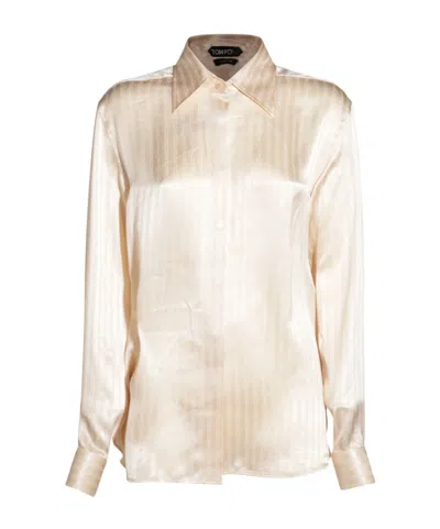 Tom Ford Long-sleeved Shirt In Nude