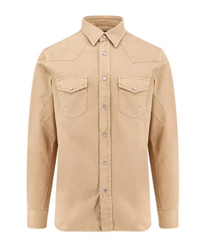 Tom Ford Long-sleeved Shirt In Nude