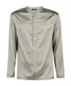 Tom Ford Long-sleeved Shirt Pajamas In Gray
