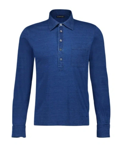 Tom Ford Long-sleeved Shirt In Blue