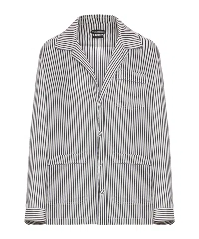 Tom Ford Long-sleeved Shirt In White