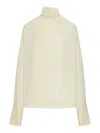 Tom Ford Long-sleeved Silk Georgette Blouse In Multi