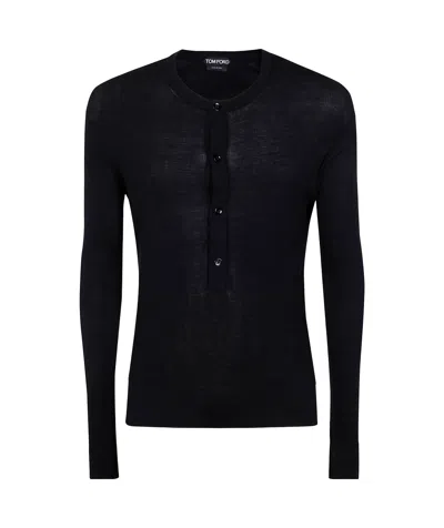 TOM FORD TOM FORD HENLEY RIBBED SHIRT