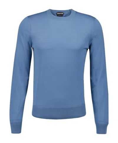 Tom Ford Long-sleeved Sweater In Blue