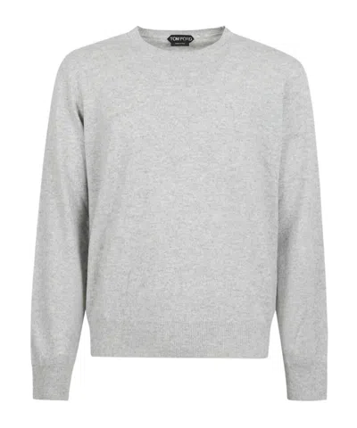 Tom Ford Long-sleeved Sweater In Gray