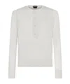 Tom Ford Henley T-shirt Ivory In White