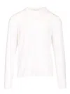 Tom Ford White Crewneck T-shirt With Long Sleeves In Cotton Blend Man In White
