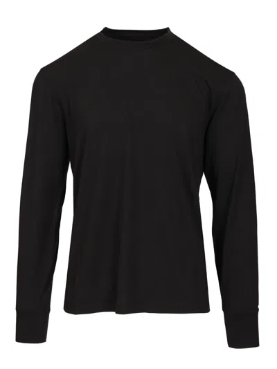 Tom Ford Lyocell Cotton Ls Crew Neck T-shirt Black