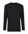 Tom Ford Fine-ribbed Logo Embroidered T-shirt In Black
