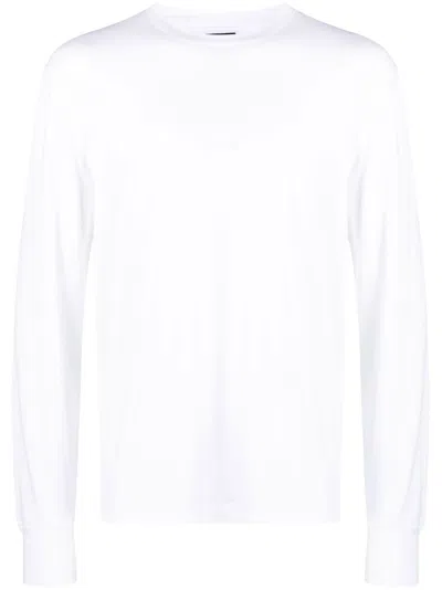 Tom Ford Langarmshirt Mit Rundem Ausschnitt In White