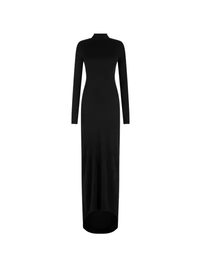 Tom Ford Asymmetrical Evening Dress In Black